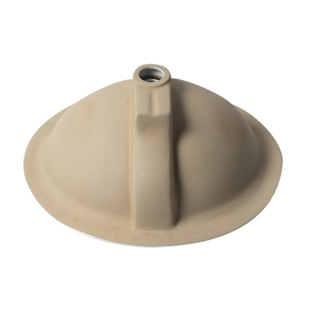 Alfi Brand ALFI brand ABC802 White 21" Round Drop In Ceramic Sink with Faucet Hole ABC802